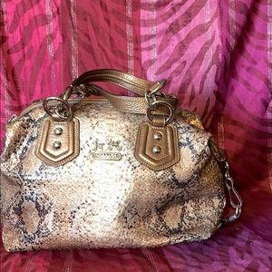 Coach snake skin sequin
